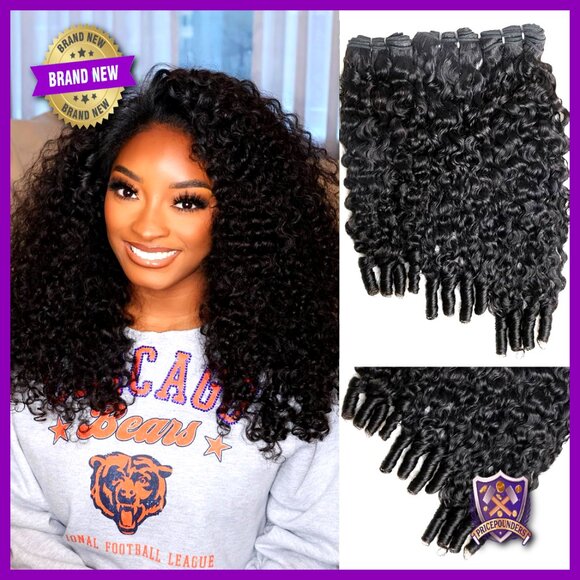 14-18 Inch Human Hair Extensions 3 Bundles Raw Remy Wet Wavy main image 2